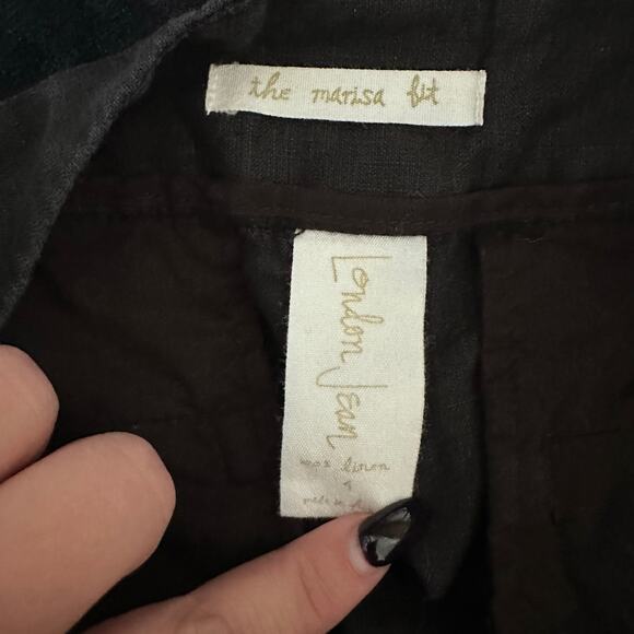 London Jean the Marisa wide leg linen pants sz 4 - Picture 6 of 8